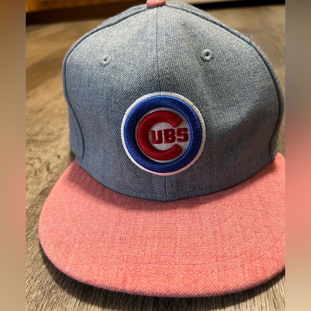 New Era 9Fifty Chicago Cubs Snapback Hat Grey/MLB Baseball Cap